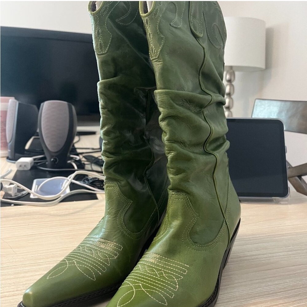 women Cowgirl Boots Leather